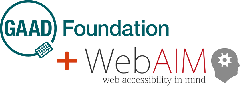 GAAD Foundation and WebAIM