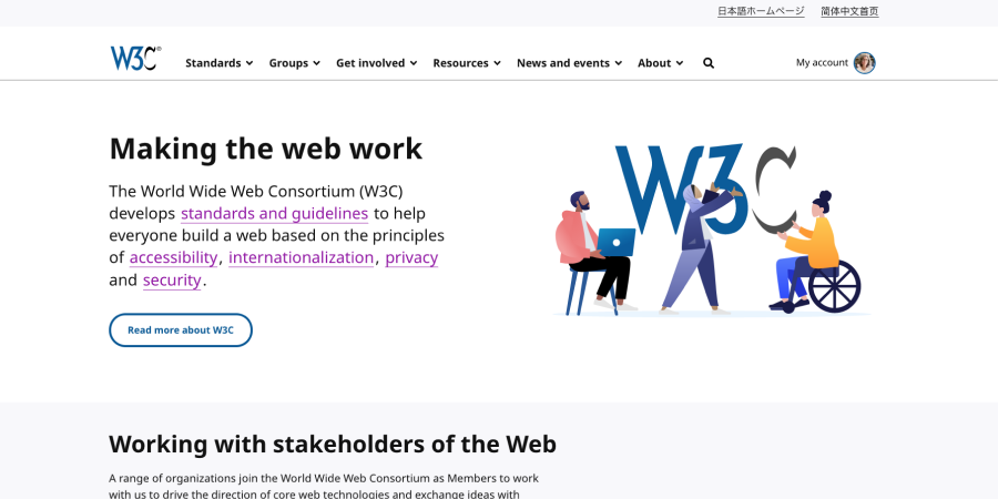 Studio 24: W3C Website Redesign